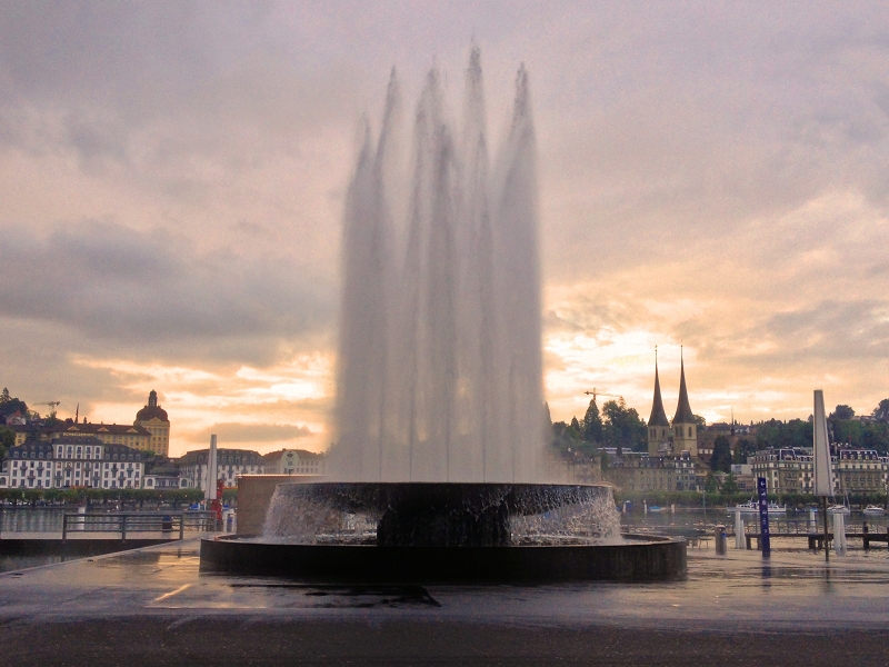 Luzern Europaplatz Wagenbachbrunnen